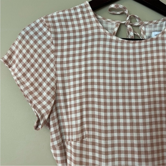 NWT Urban Outfitters Cap Sleeve Gingham Dress - Picture 6 of 6
